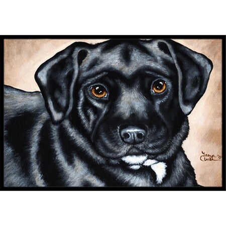 Carolines Treasures Black Bart the Labrador Indoor or Outdoor Mat- 24 x 36 AMB1415JMAT